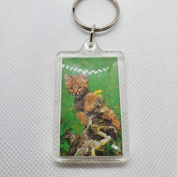 Bobcat Kitten Keychain  - Picture 1 of 2